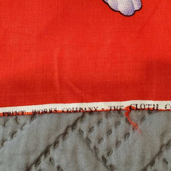 80s Border Print Tropical Fabric - Picture 3 of 5